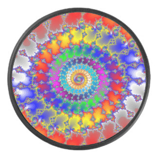 Psychedelic Fractal Hockey Puck