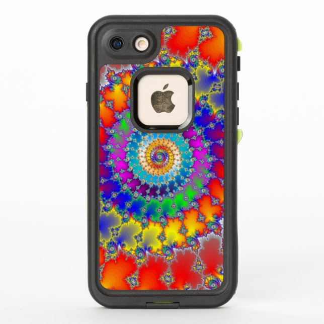Psychedelic Fractal LifeProof iPhone Case (Back)