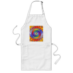 Psychedelic Fractal Long Apron