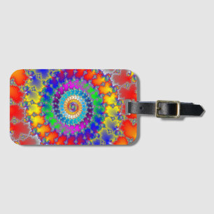 Psychedelic Fractal Luggage Tag
