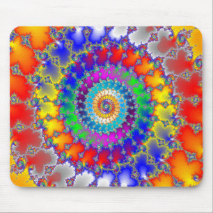 Psychedelic Fractal Mouse Mat