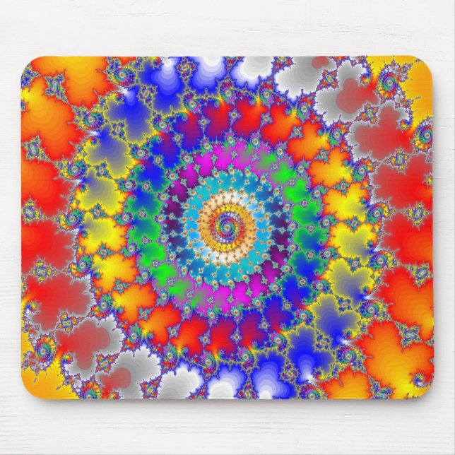 Psychedelic Fractal Mouse Mat (Front)