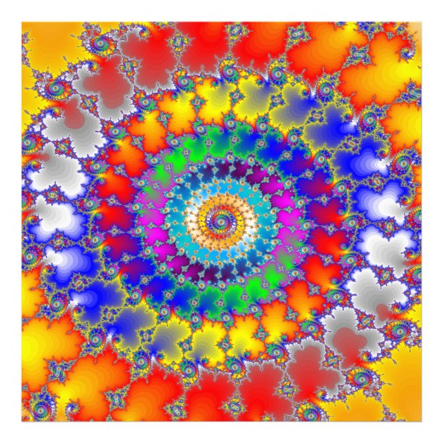 Psychedelic Fractal Photo Print (Front)
