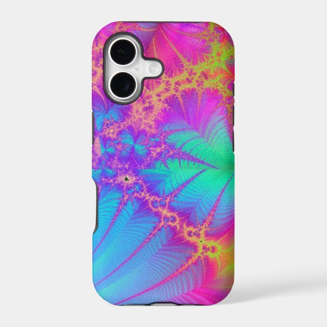Psychedelic Fractal Rainbow iPhone 5 Case (Back)