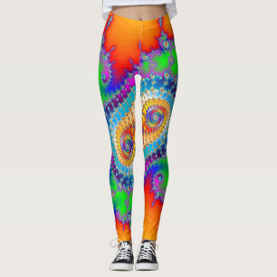 Psychedelic Fractal Spirals Leggings
