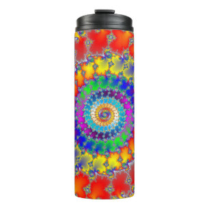 Psychedelic Fractal Thermal Tumbler