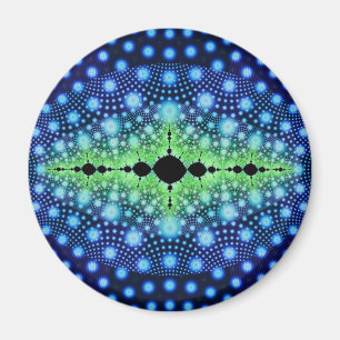 Psychedelic Fractal Wild Decorative Abstract Art Magnet