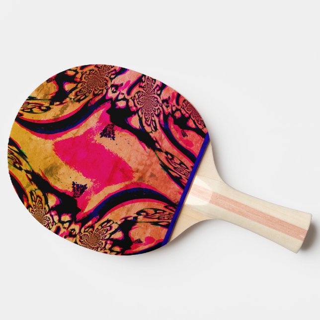 Psychedelic Fractals Ping Pong Paddle (Side)