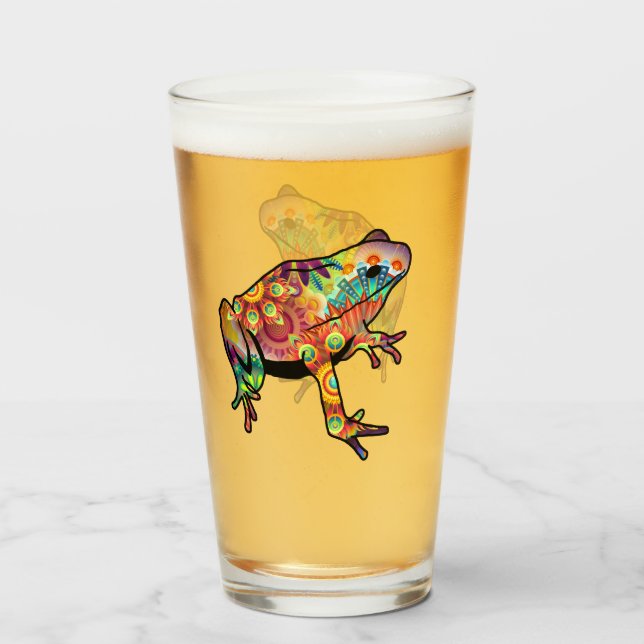 Psychedelic Frog Glass (Front Filled)