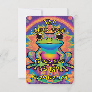 Psychedelic Frog Vibes for Confidence Self-Trust  RSVP Card