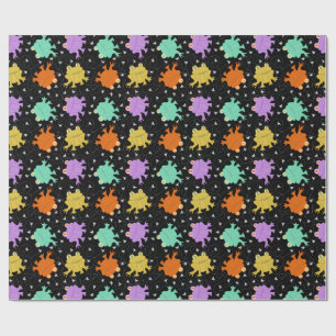 Psychedelic Frogs Multicolored Wrapping Paper