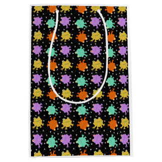 Psychedelic Frogs Multicolored Wrapping Paper  Medium Gift Bag