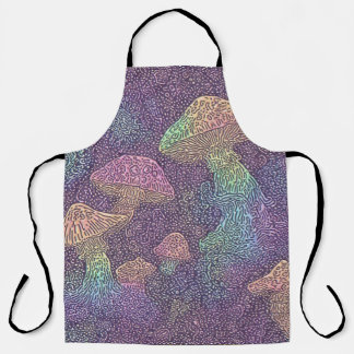 Psychedelic Fungi Galaxy - Apron