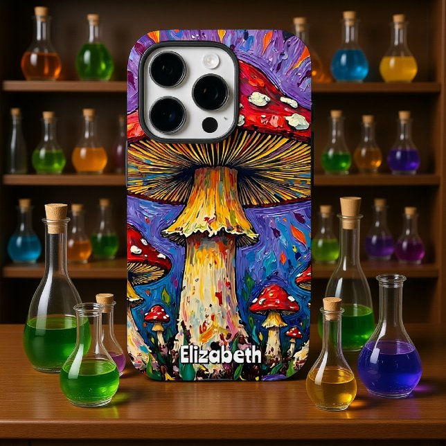 Psychedelic Fungus Aura Case-Mate iPhone Case (Creator Uploaded)