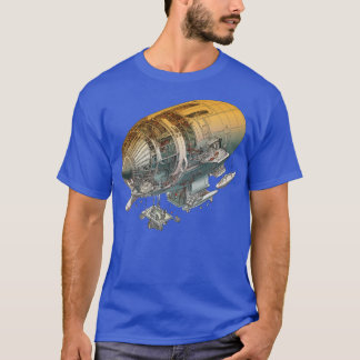 psychedelic futuristic Style Blimp T-Shirt