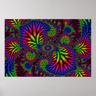 Psychedelic Garden Poster
