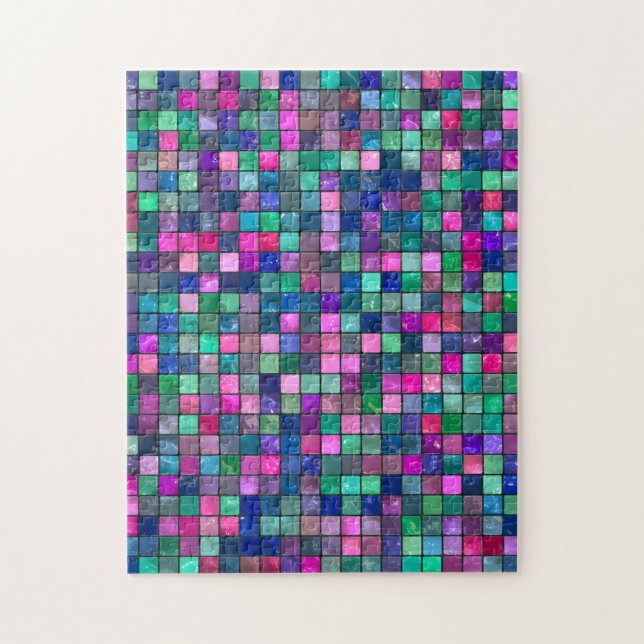 Psychedelic Glass Tile Puzzle (Vertical)