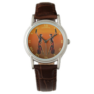 Psychedelic Glowing Spanish Flamenco Classic Dance Watch