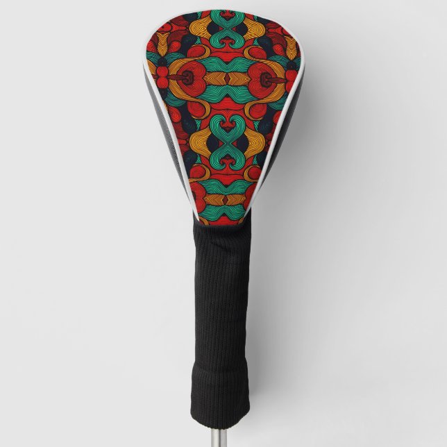 psychedelic golf head cover (Front)