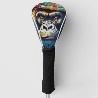 Psychedelic Gorilla Golf Head Cover