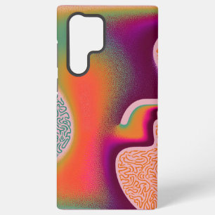 Psychedelic Grainy Gradient Aura Fluid MazePattern Samsung Galaxy Case