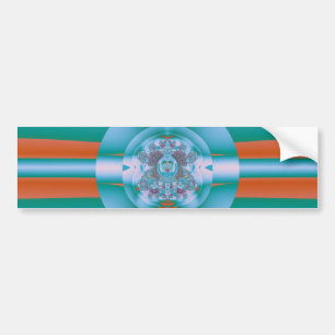 Psychedelic Green Bumper Sticker