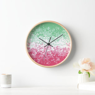 Psychedelic Groovy Abstract Abrosexual Pride Flag Clock