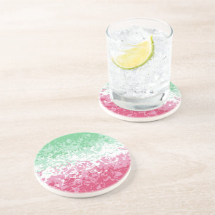 Psychedelic Groovy Abstract Abrosexual Pride Flag Coaster