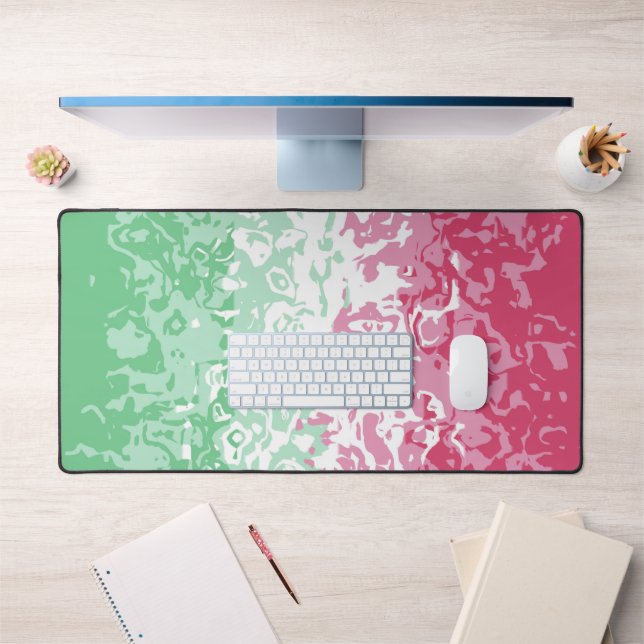 Psychedelic Groovy Abstract Abrosexual Pride Flag Desk Mat (Office 1)