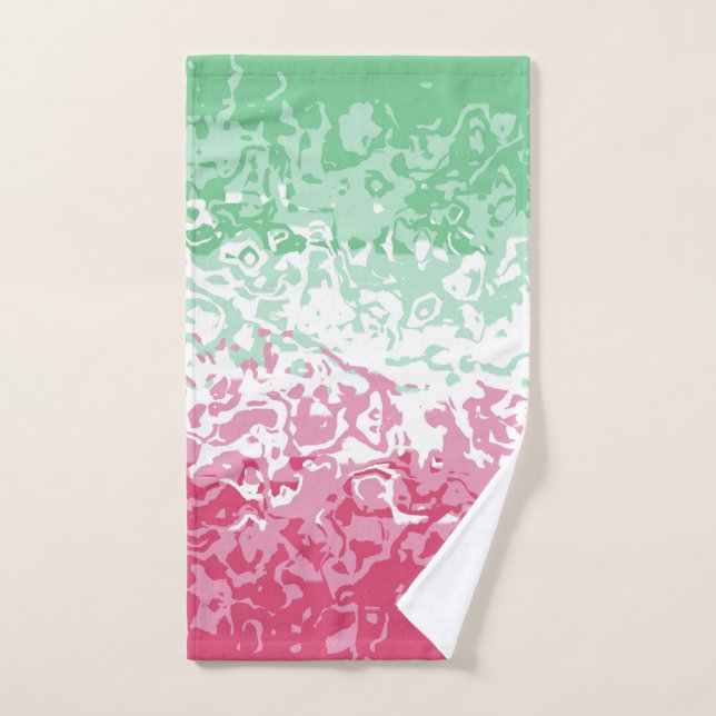 Psychedelic Groovy Abstract Abrosexual Pride Flag Hand Towel (Hand Towel)