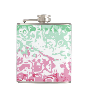 Psychedelic Groovy Abstract Abrosexual Pride Flag Hip Flask