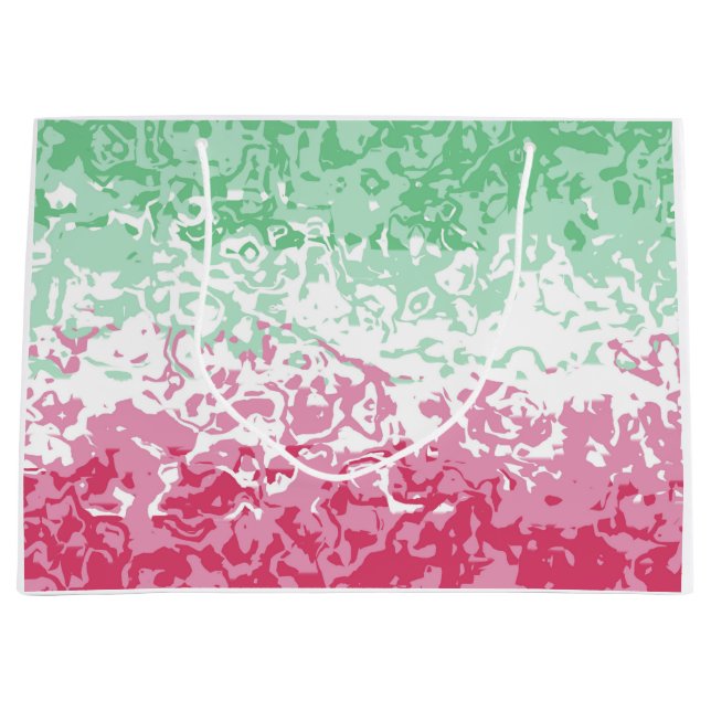 Psychedelic Groovy Abstract Abrosexual Pride Flag Large Gift Bag (Front)
