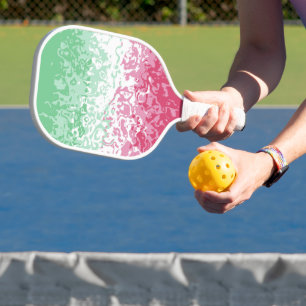 Psychedelic Groovy Abstract Abrosexual Pride Flag Pickleball Paddle