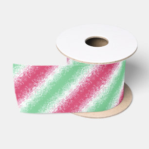 Psychedelic Groovy Abstract Abrosexual Pride Flag Satin Ribbon