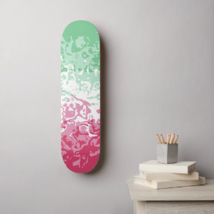 Psychedelic Groovy Abstract Abrosexual Pride Flag Skateboard