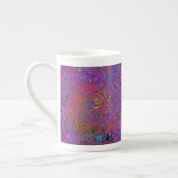 Psychedelic Groovy Magenta Retro Liquid Swirl
