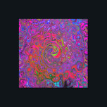 Psychedelic Groovy Magenta Retro Liquid Swirl Canvas Print<br><div class="desc">This Original Digital Oil Painting by My Rubio Garden features a Colourful Marbled Magenta Groovy Abstract Retro Liquid Swirl Painting with Lime Green,  Royal Blue,  Purple and Hot Pink Accents. The result is a colourful trippy,  abstract,  psychedelic design that you will love!</div>