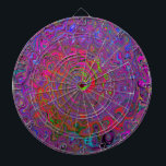 Psychedelic Groovy Magenta Retro Liquid Swirl Dartboard<br><div class="desc">This Original Digital Oil Painting by My Rubio Garden features a Colourful Marbled Magenta Groovy Abstract Retro Liquid Swirl Painting with Lime Green, Royal Blue, Purple and Hot Pink Accents. The result is a colourful trippy, abstract, psychedelic design that you will love!</div>