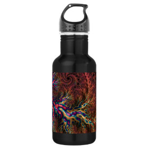 Psychedelic Groovy Trippy Funky Colourful Fractal 532 Ml Water Bottle