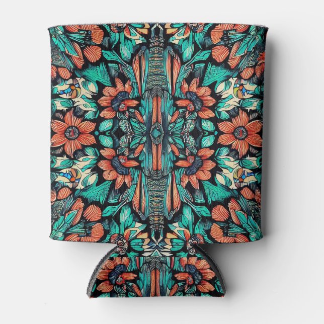 Psychedelic Hawaiian Can Cooler (Front)