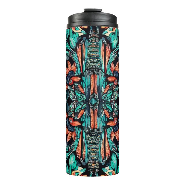Psychedelic Hawaiian Thermal Tumbler (Front)