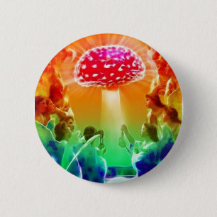 Psychedelic-Heaven 6 Cm Round Badge