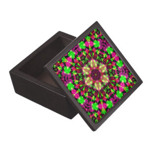 Psychedelic Hexagon Flower Premium Gift Box
