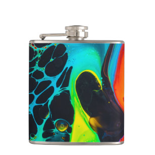 Psychedelic Hip Flask