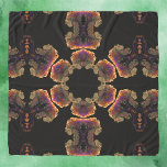 Psychedelic Hippie Black Gold and Purple Scarf<br><div class="desc">This psychedelic kaleidoscope design features black,  gold,  and purple. Vibrant trippy visuals for the modern hippie or anyone who loves bright colours!</div>