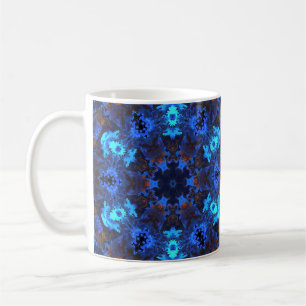 Psychedelic Hippie Blue and Orange Coffee Mug