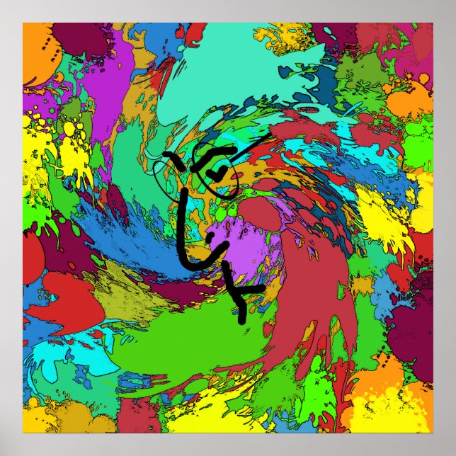 Psychedelic Hippie Poster (Front)