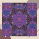 Psychedelic Hippie Purple and Yellow Scarf<br><div class="desc">This psychedelic kaleidoscope design features purple and yellow. Vibrant trippy visuals for the modern hippie or anyone who loves bright colours!</div>