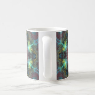 Psychedelic Hippie Red Blue and Yellow Coffee Mug