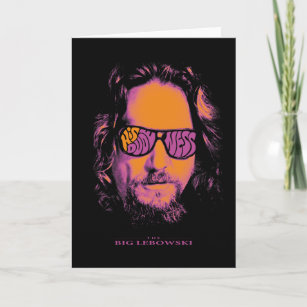 Psychedelic "His Dudeness" Sunglass Reflection Card